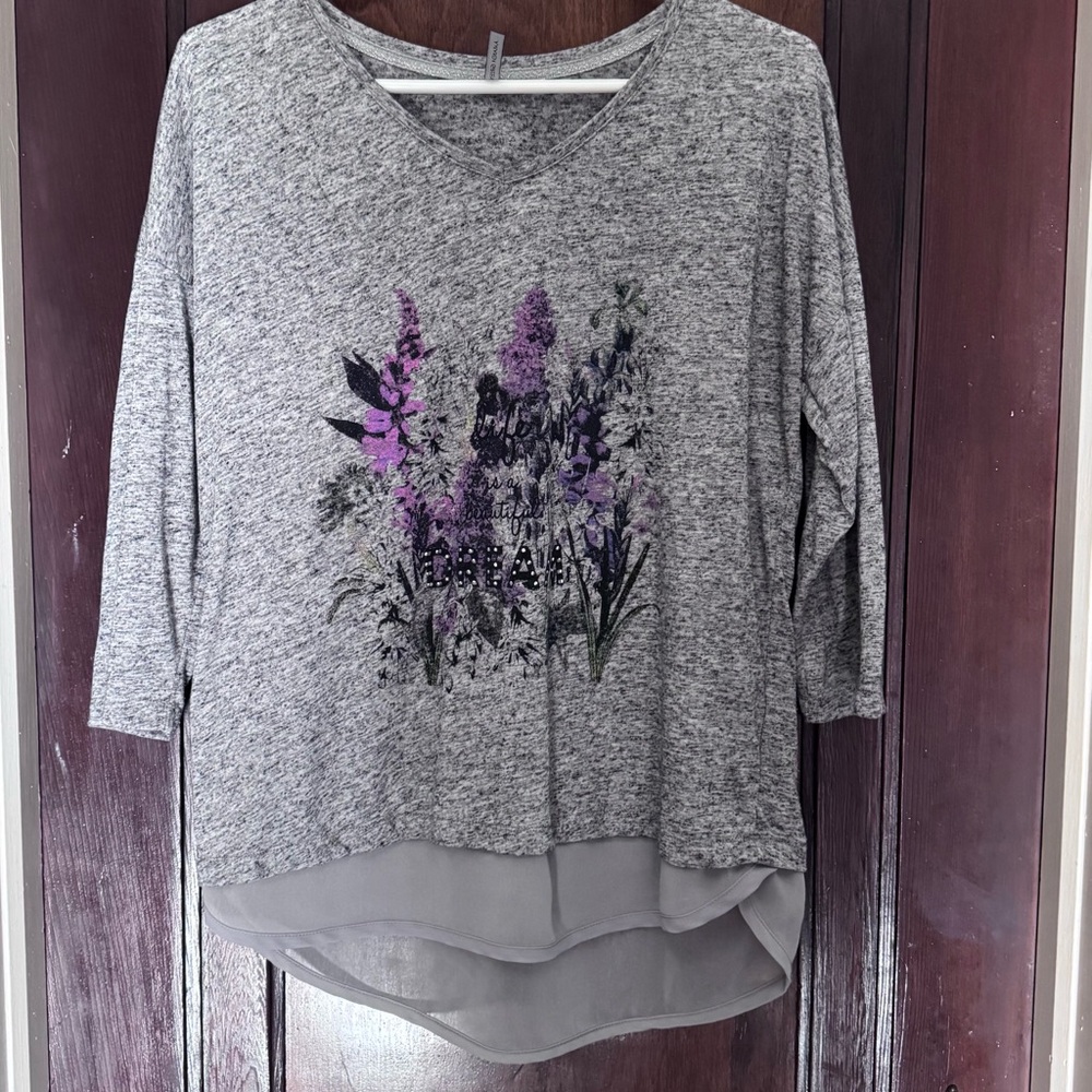 Amanda Green 3/4 Sleeve Top